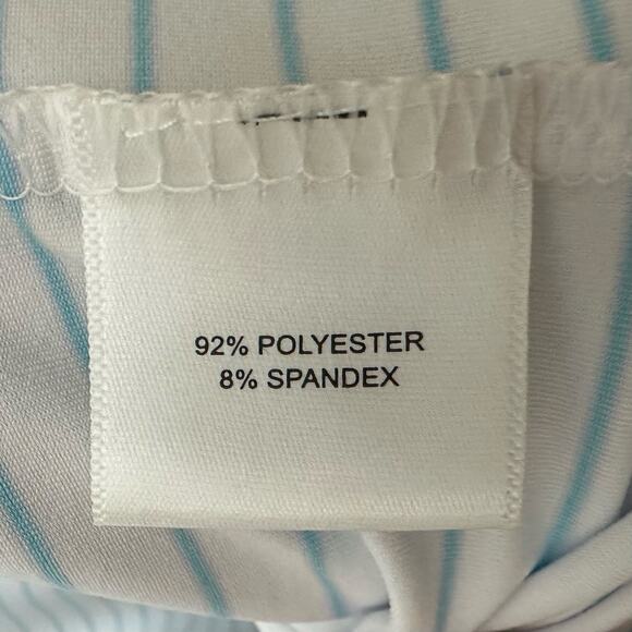 Peter Millar Summer Comfort Striped Polo Shirt American Express Large MS23EK08S - Picture 9 of 14